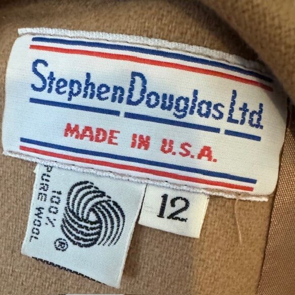 Stephen Douglas Vintage Tan Wool Blazer - Picture 2 of 5